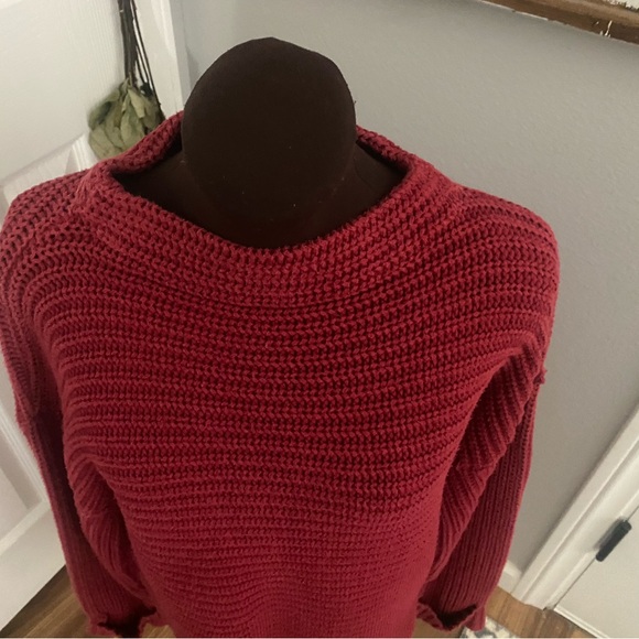 Vintage two one two- chunky yred cable knit oversized sweater OS - Picture 3 of 11